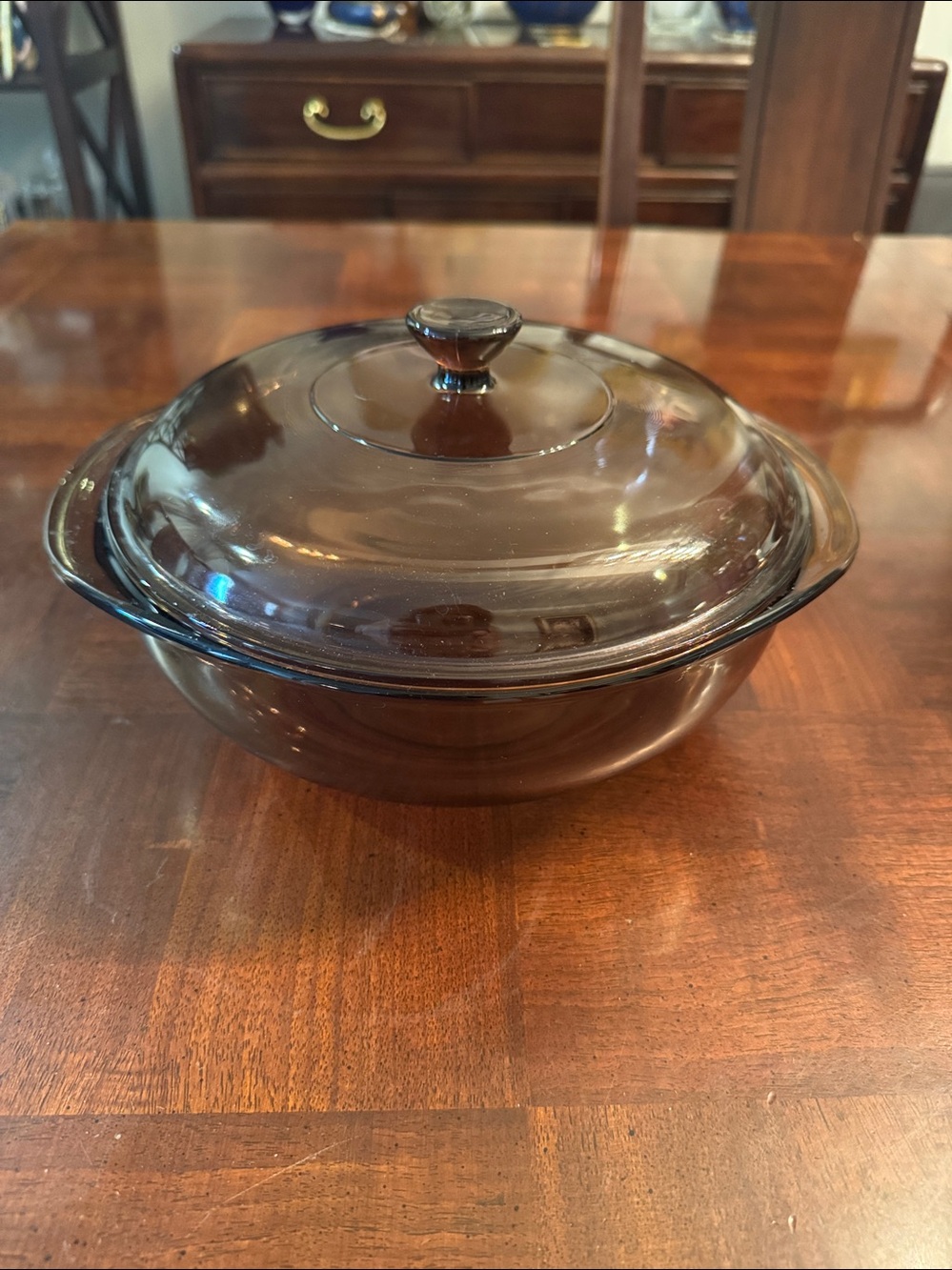 Pyrex Brown Amber Casserole Glass Cookware Visions Vision
